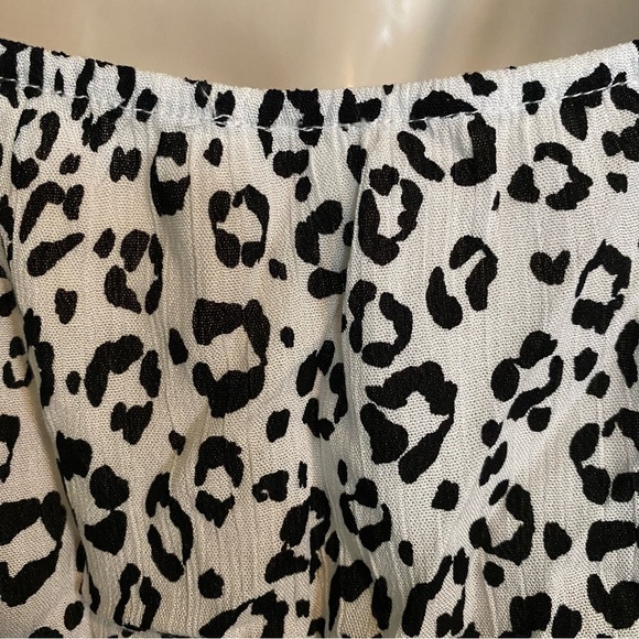 Animal Cheetah Print White and Black Cami Top Y2k Nwt Size Small S - Picture 5 of 9